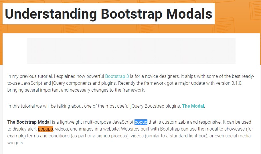  One more  beneficial article  concerning Bootstrap Modal Popup